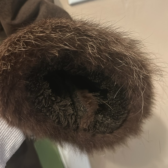 Genuine Suede and Fox Winter Coat - Picture 15 of 17